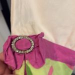 Vintage Too She She white Jeans with belt 6 Purple Photo 3