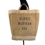 APOLIS Market Bag "Detroit Michigan USA" Natural Tan Photo 0