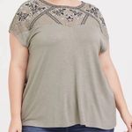 Torrid Embroidered Yoke Top Photo 0