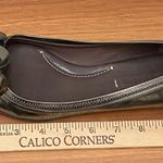 BCBGMAXAZRIA Metallic Bronze Leather Flower Embellished Pointy Flats Size 8.5 Photo 10