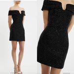 NWT Rebecca Vallance Last Dance Mini Dress Black Studded Retail $1,060 SZ 12 LBD Photo 2