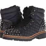 Sam Edelman Bren quilted studded black nylon boots Photo 0