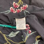 Johnny Was NWOT  Suki Embroidered Cap Sleeve Knit T-shirt Midi Dress Sz M Cotton Photo 10