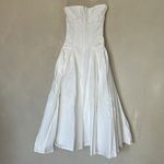 House Of CB  'Georgiana' White Cotton Strapless‎ Midi Sundress/Size XS Photo 7