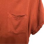 Moa Moa Burnt Orange Dark Short Sleeve Button Down Front Shirt Size Large Photo 3