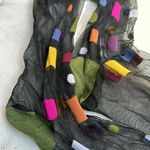 Ban.do Filament Crew Sheer Socks Black & Green Photo 2