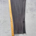 Eileen Fisher Petite P/LPG Black Stretch Ankle Pants Zip Hem Minimalist Pull-On Photo 7