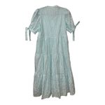 English Factory GINGHAM TIERED MIDI DRESS Medium NWT Mint color short sleeve Photo 3