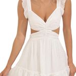 White Cut Out Dress Photo 0