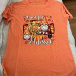 Under Skies Thankful and Blessed Gnome Truck Tee for Thanksgiving or Fal.. Photo 2