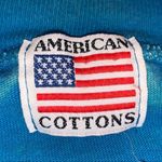 Vintage Blue Hand Bleached Short Sleeve Tee Shirt Photo 2