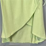 Anthropologie Daily Practice by  Montauk V-Neck Lime Green Surplus Dress Active Photo 8