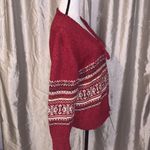 Carly St Claire red tassel full zip cardigan sweater Size XL Photo 2