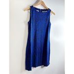 Tommy Bahama  Dress Womens Size XS Blue Black Leopard Print Sleeveless Zip Up Photo 2