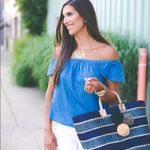 J.Crew ✨  Chambray Off Shoulder Top ✨ Photo 1