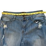 A.Z.I. New York Weekend Party Girl Distressed Jean Angled Fringe Hem, Sz 6 Blue Photo 11