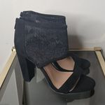 Torrid NWT black covered lace tapered heels size 9w Photo 2