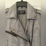 Current/Elliott Current Elliott Easy Biker Zip Up Women’s Grey Jacket Size Small Photo 7