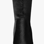 Allegra K Velvet Block Heel Mid Calf Boots Photo 3