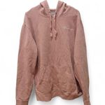 Champion Size Small Pink Acid Wash Hoodie White Logo Women's Pullover Sweater Photo 8