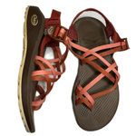 Chacos Chaco ZX/2 Sport Turquoise Brown Pink Orange Hiking Sandals Thin Toe Strap W 8 Photo 0