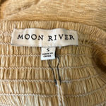 Moon River Smocked Gauze Tiered Maxi Dress Cream Size Small Anthropologie NWT Photo 4