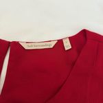 Soft Surroundings  Red Tunic Tank Top Multi Layered Blouse Keyhole Classic Casual Photo 2