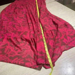 Torrid Womens 1 Smocked Maxi Dress Red Leaf Pattern Babydoll Empire Flowy Photo 8