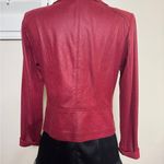 CHARLIE B Red Suede Blazer with Notched Lapels and Tailored Fit Size undefined Photo 1