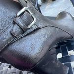 Prada Womens  Brown Leather‎ Ankle Boots with Buckle Detail size 8.5 8 1/2 Photo 10