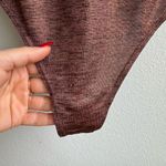 Revolve Alix NYC Bronze Gold Short Sleeve Bodysuit Blouse Size Small? medium? Brown Photo 2