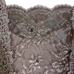 Cachet by Bari Protas Pink Lace Puff Sleeve Square Neck Midi Dress 3/4 Sleeve Size 12P Photo 3