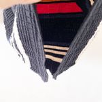 Free People  Gidget Knit Striped V-Neck Sweater Dress in Black Multi Photo 5