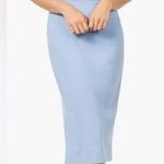 Dress the Population NWOT  TIFFANY One Shoulder
MIDI Dress Sky blue sz L Photo 0