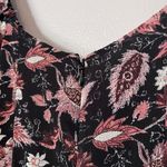 Madewell Amalia Metallic Paisley Floral Tiered Mini Dress Pampas Blooms Black 4 Photo 5