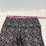 Lululemon  Shine Tight Roll Down High Rise Shimmy Shimmer Black White Sequin 10 Photo 6