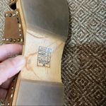 Free People North Shore Clog Tan Leather Strappy Stud Sandals Size 39 Boho EUC Photo 4