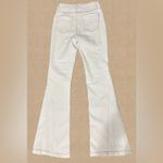 Cream Flare Jeans Panel Seam Boho Y2K Bell Bottom Denim Hippie Festival Sz 1/24 Photo 4