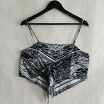 Vine and Valley Y2K Baroque Bandana Handkerchief Crop Top Size Medium Photo 3
