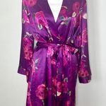 Morgan Taylor Vintage Satin Floral Robe Photo 0