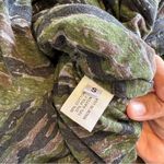 Pam & Gela Pam Gela Dress Long Sleeve Camo Twisted Shirred Zipper Slit Cinched S Camouflage Photo 9