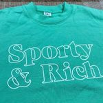NEW SPORTY & RICH MINT GREEN CREWNECK SWEATSHIRT SZ EXTRA SMALL XS Photo 1