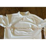 Athleta RENEW SEAMLESS MOCK NECK TOP White Size Medium Gym Activewear Workout Photo 7