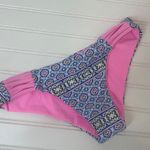Brown & Blue Pink One Shoulder & Low Rise 2 Piece Swimsuit Size Small Photo 4