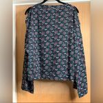 Maveor Floral Black and Red Women's Top. Size Photo 1