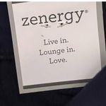 Chico's  Zenergy Womens Pants Size XS Blue Pull On Ruched Hem Mid Rise Pants NWT Photo 6