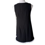 NWT, Sara Campbell Crepe Shift Dress Asymmetrical Ruffle Detail, Sz 4 Photo 3