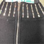 Calvin Klein  Size Small Embellished Mirror Tiles 3/4 Bell Sleeve Sweater Dress Photo 8