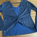 Zyia  Navy V Back Vibe Top - size XXL Photo 3