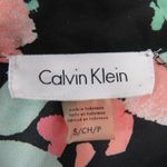 Calvin Klein Floral Button Down Blouse Chic Professional Collared Colorful Small Photo 4